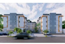Imagen de los apartamentos Mguel Ángel XVI, de la Constructora Interamericana S.A. (Consisa), que realiza su campaña Un techo para mamá.