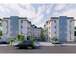 Imagen de los apartamentos Mguel Ángel XVI, de la Constructora Interamericana S.A. (Consisa), que realiza su campaña Un techo para mamá.