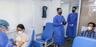 La directora del SRSM Mirna Font Frías, durante la apertura de la Jornada de Donación de Sangre.