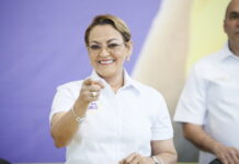 Sandra Fernández, candidata a diputada por la circunscripción número tres del Distrito Nacional en la casilla 4 del PLD.