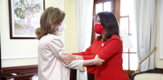 Raquel Peña, vicepresidenta electa y Margartia Cedeño, vicepresidenta de República Dominicana.