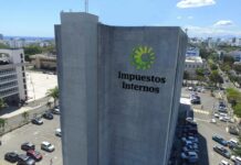 Vista aérea del edificio de la Dirección General de Impuestos Internos (DGII) de República Dominicana.