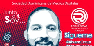 Omar Rivera, candidato a la presidencia de la Sociedad Dominicana de Medios Digitales 2020-2022.