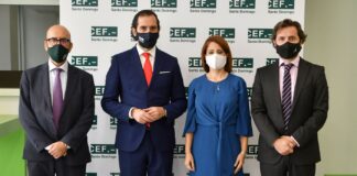 Edesio Ureña Albacete, Arturo de las Heras, Patricia Portela y Antonio Reina Muro.