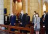 Franklin García Fermín, José Rafael Abinader y la vicepresidenta Raquel Peña.