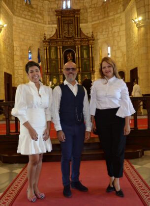 Kirsys Mejía, Miguel Rodríguez y Luisa Blanco