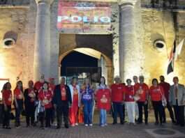 Fortaleza de Santo Domingo se ilumina de rojo en apoyo a la campaña mundial “End Polio Now”