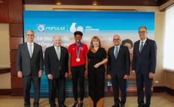 Marileidy Paulino visita la Torre Popular tras victoria en París 2024